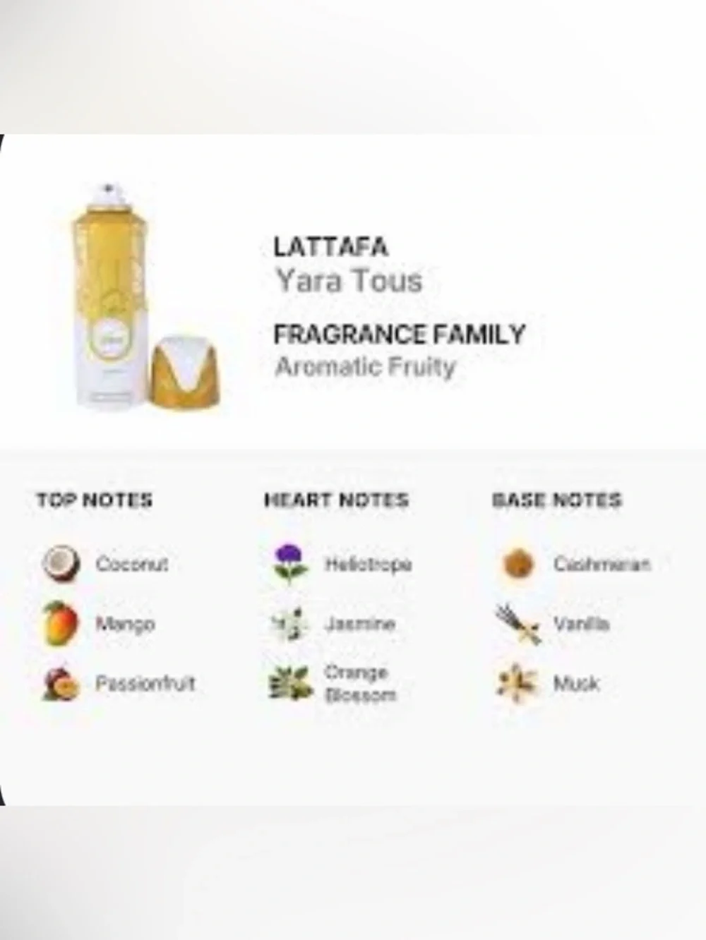 Lattafa Yara TOUS Body Spray for Women